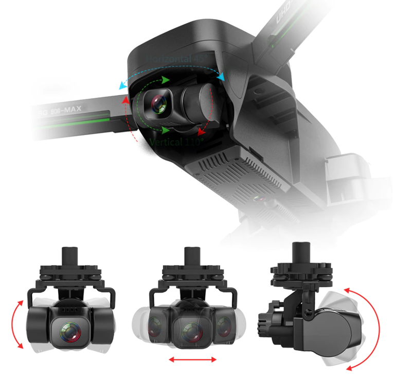 Dron SG906 MAX czujnik antyzderzeniowy 4K GPS dwie kamery aplikacja WiFi (5)
