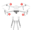 Nóżki podwozie dron Fimi X8 SE 2020/2022 komplet 4 szt (6)