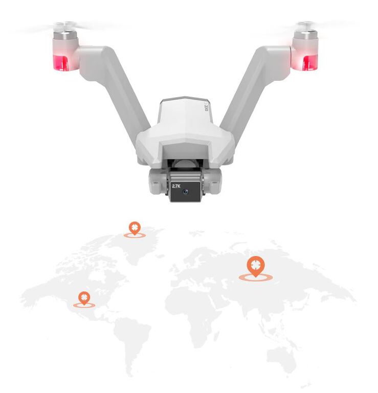 Dron V-type gimbal 2.7K GPS 2-kamery aplikacja WiFi torba (7)