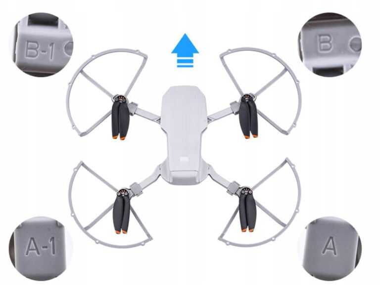 Osłona śmigieł dron DJI Mini / Mini SE / Mini 2 / Mini 4K komplet-4 szt (5)