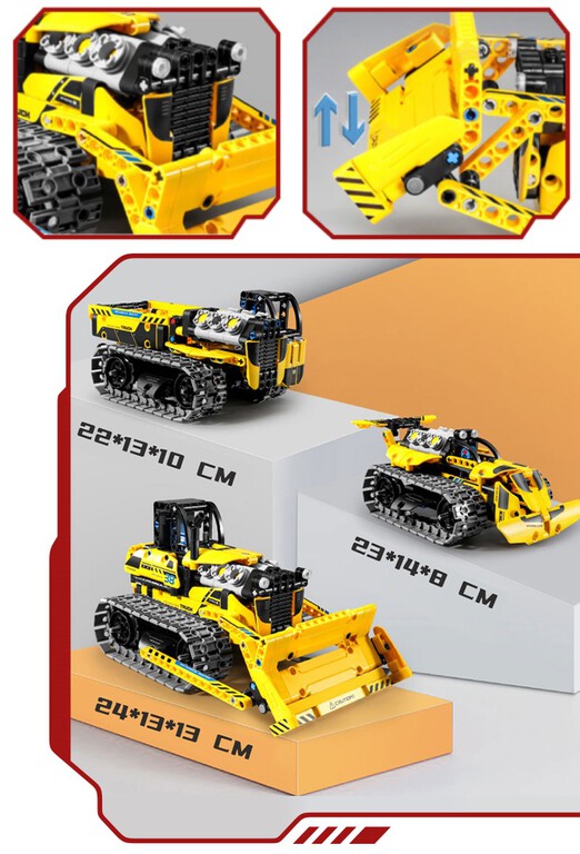 Pojazd sterowany SPYCHACZ 542-części 3w1 BIZ-TECHNIC (3)