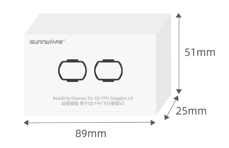 Soczewki korekcyjne gogle goggles V2 DJI Avata FPV -4,0 D (12)