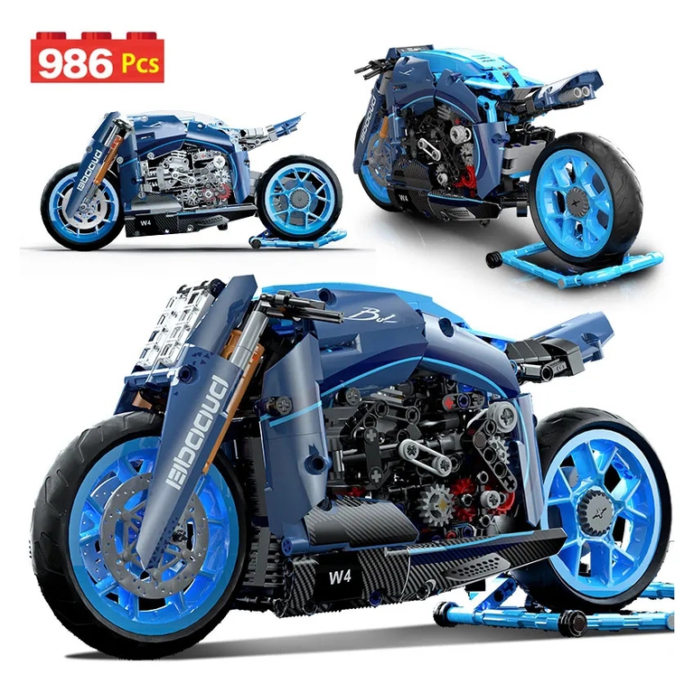 motocykl ŚCIGACZ 986-elem 33,8cm zam. LEGO TECHNIC (1)