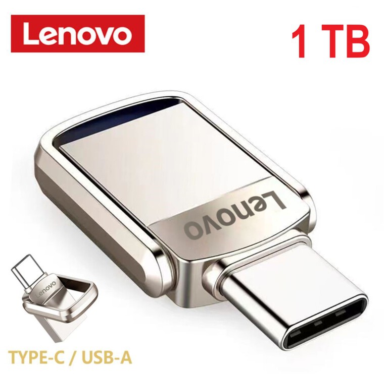 Pendrive LENOVO 1TB type-C USB-3.0 metal (1)