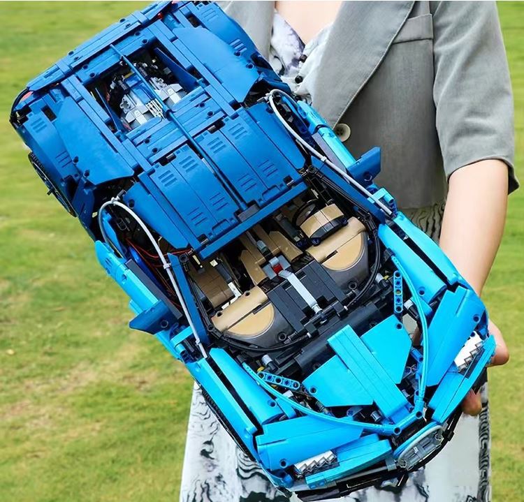 Klocki SuperCar Bugatti Chiron 3599-elementów 56cm BIZ_TECHNIC ogromny zestaw (2)