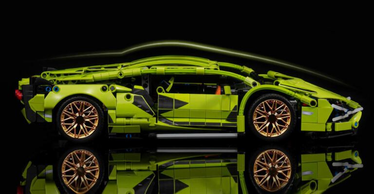 Klocki Lamborghini sterowany 2-silniki 1254-klocki 36cm Biz-Technic (3)