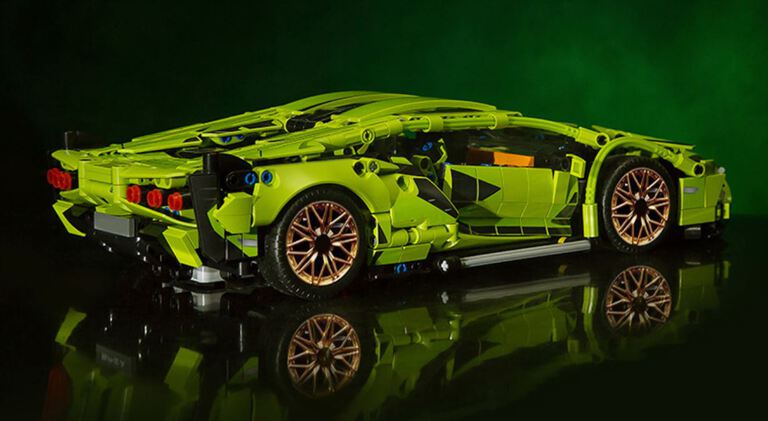 Klocki Lamborghini sterowany 2-silniki 1254-klocki 36cm Biz-Technic (4)