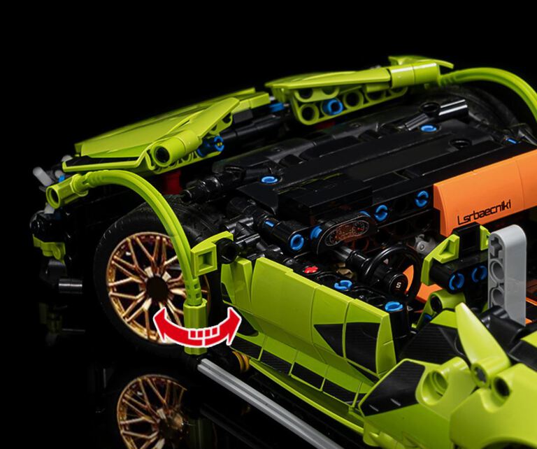 Klocki Lamborghini sterowany 2-silniki 1254-klocki 36cm Biz-Technic (5)