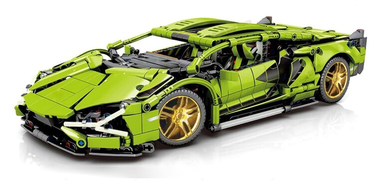 Klocki Lamborghini sterowany 2-silniki 1254-klocki 36cm Biz-Technic (13)