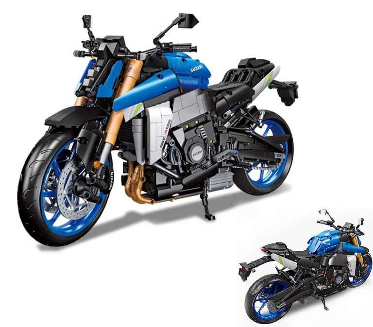 Klocki motocykl SUZUKI GSX S1000 2046-elem 46cm zam. Lego Technic (1)