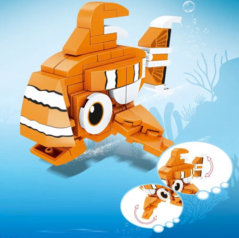 klocki NEMO BŁAZENEK 77-klocków zamiennik TECHNIC (7)