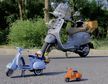 Klocki skuter VESPA 125 Piaggio rzymskie wakacje 1106-klocków kask bukiet Biz-Technic (14)