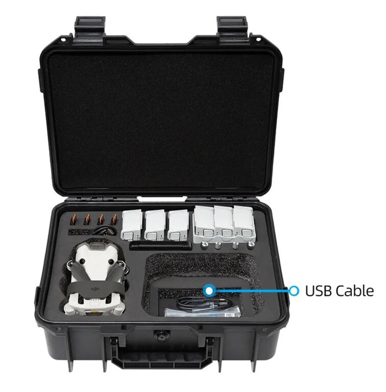 Walizka torba HARD dron DJI Mini 3 / Mini 3 Pro / Mini 4 Pro wodoodporna (4)