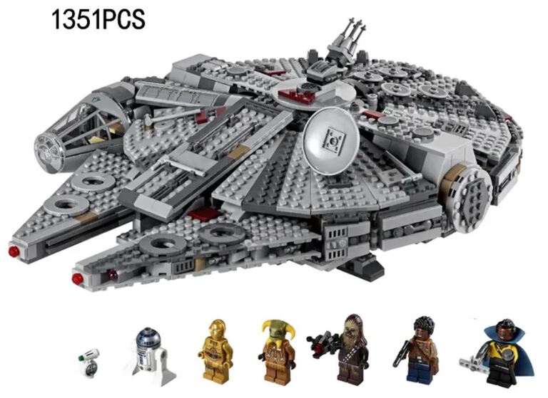 Klocki Sokół Millennium Gwiezdne Wojny Han Solo 1351-klocki (11)