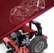 Klocki JEEP WRANGLER RUBICON 1287-klocków zdejmowany dach wyciągarka 32cm zamiennik TECHNIC (13)