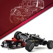 Klocki JEEP WRANGLER RUBICON 1287-klocków zdejmowany dach wyciągarka 32cm zamiennik TECHNIC (15)
