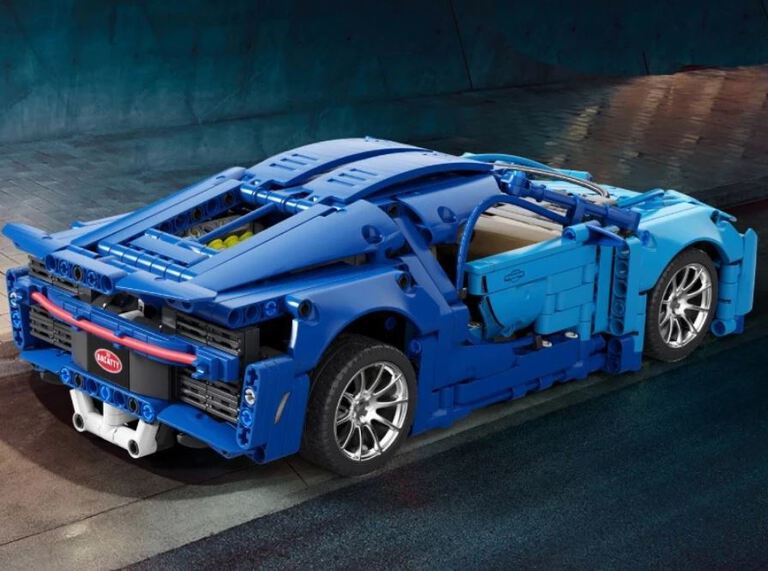 Klocki BUGATTI CHIRON 1388-klockI 33cm Otwierane drzwi maska Silnik zamiennik TECHNIC (13)