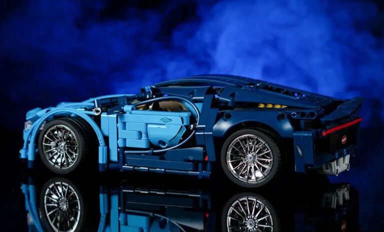 Klocki BUGATTI CHIRON 1388-klockI 33cm Otwierane drzwi maska Silnik zamiennik TECHNIC (14)