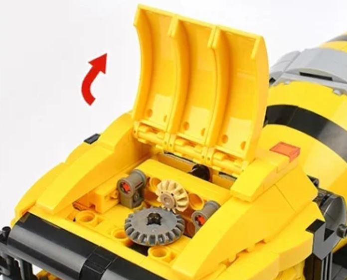 Klocki BETONIARKA CEMENTOWÓZ 1143-klocki 36cm figurki zamiennik TECHNIC (6)