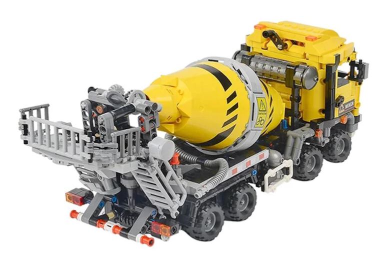 Klocki BETONIARKA CEMENTOWÓZ 1143-klocki 36cm figurki zamiennik TECHNIC (15)