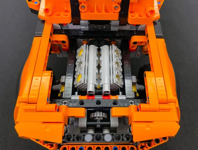 Klocki FORD F-150 RAPTOR V6 pickup 1379-klocków 42cm BIZ-TECHNIC (5)