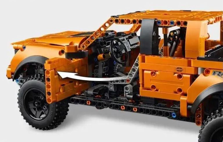 Klocki FORD F-150 RAPTOR V6 pickup 1379-klocków 42cm BIZ-TECHNIC (11)