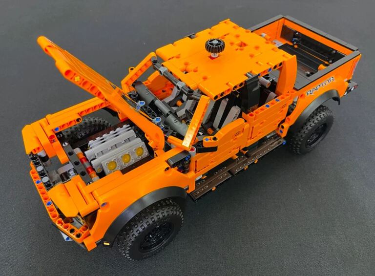 Klocki FORD F-150 RAPTOR V6 pickup 1379-klocków 42cm BIZ-TECHNIC (14)