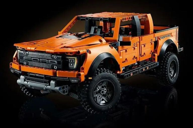 Klocki FORD F-150 RAPTOR V6 pickup 1379-klocków 42cm BIZ-TECHNIC (22)