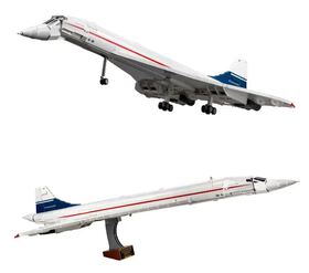 Klocki CONCORDE AIRBUS 2083-klockI 105cm odrzutowiec pasażerski zamiennik TECHNIC