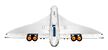 Klocki CONCORDE AIRBUS 2083-klockI 105cm odrzutowiec pasażerski zamiennik TECHNIC (5)