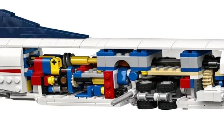 Klocki CONCORDE AIRBUS 2083-klockI 105cm odrzutowiec pasażerski zamiennik TECHNIC (7)