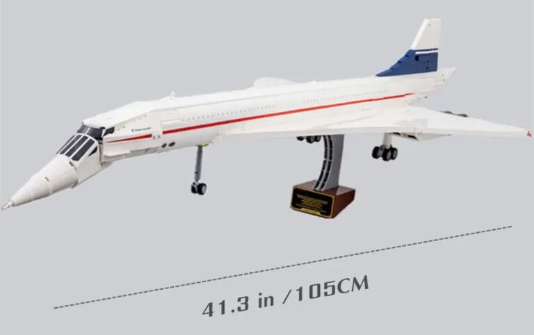 Klocki CONCORDE AIRBUS 2083-klockI 105cm odrzutowiec pasażerski zamiennik TECHNIC (8)