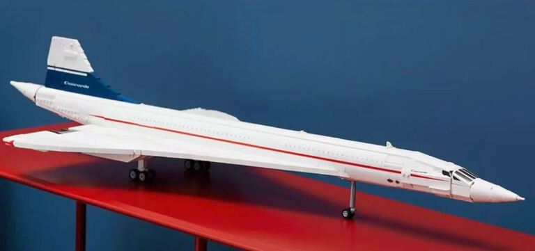 Klocki CONCORDE AIRBUS 2083-klockI 105cm odrzutowiec pasażerski zamiennik TECHNIC (9)