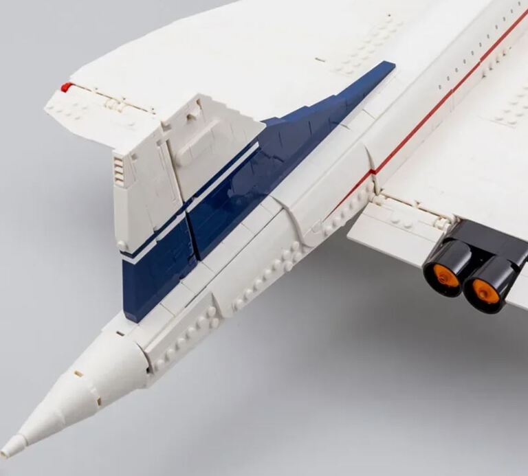Klocki CONCORDE AIRBUS 2083-klockI 105cm odrzutowiec pasażerski zamiennik TECHNIC (10)