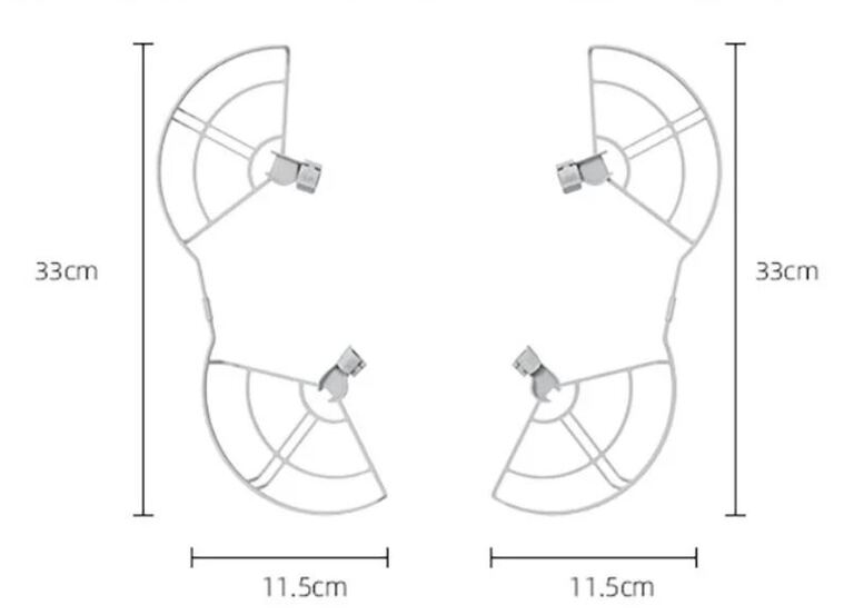 Osłony śmigieł dron DJI Mini 4 Pro komplet 4 szt skuteczne lekkie (8)