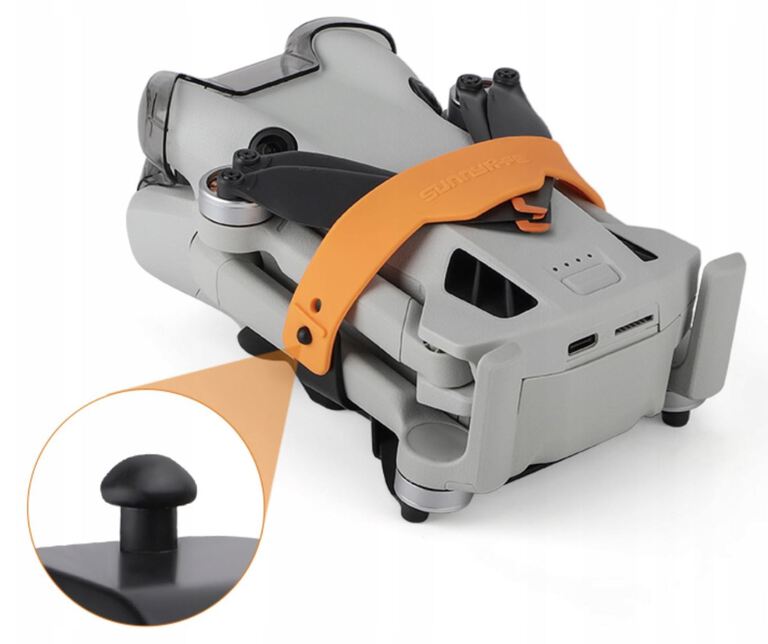 Blokada zabezpieczenie śmigieł dron DJI MINI 4 PRO osłona brzuszka (5)