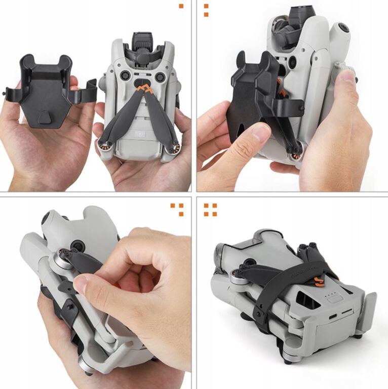 Blokada zabezpieczenie śmigieł dron DJI MINI 4 PRO osłona brzuszka (7)