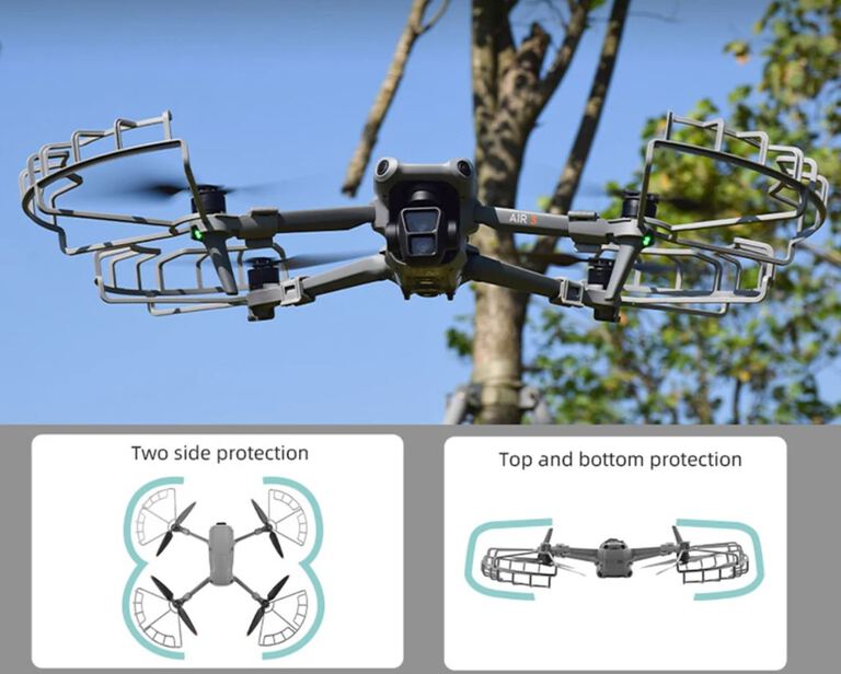 Osłony śmigieł dron DJI AIR 3 komplet 4 szt skuteczne lekkie (3)