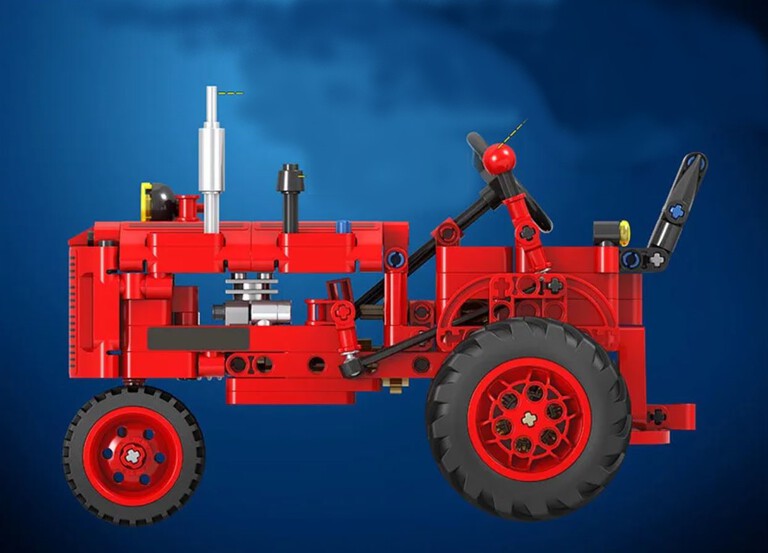 Klocki TRAKTOR CIĄGNIK ROLNICZY KLASYK URSUS 302-klockI zamiennik TECHNIC (3)
