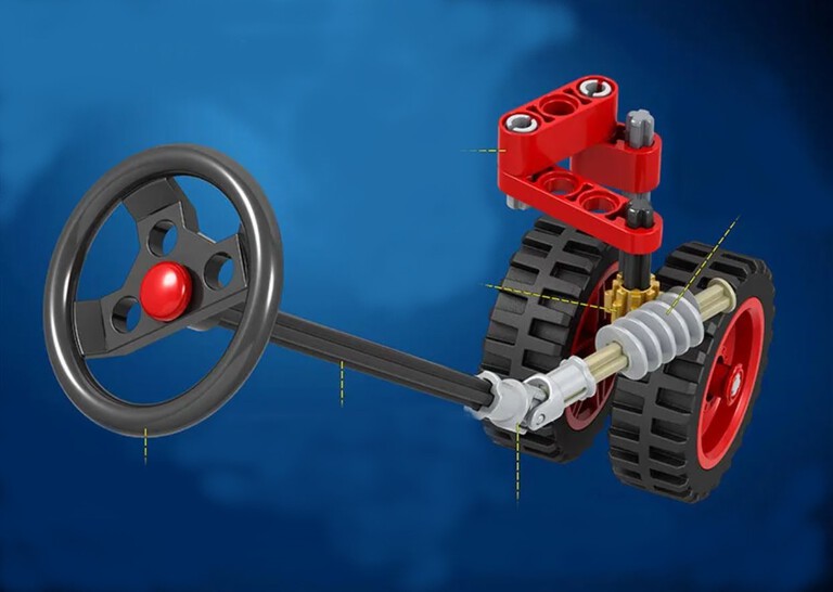 Klocki TRAKTOR CIĄGNIK ROLNICZY KLASYK URSUS 302-klockI zamiennik TECHNIC (4)