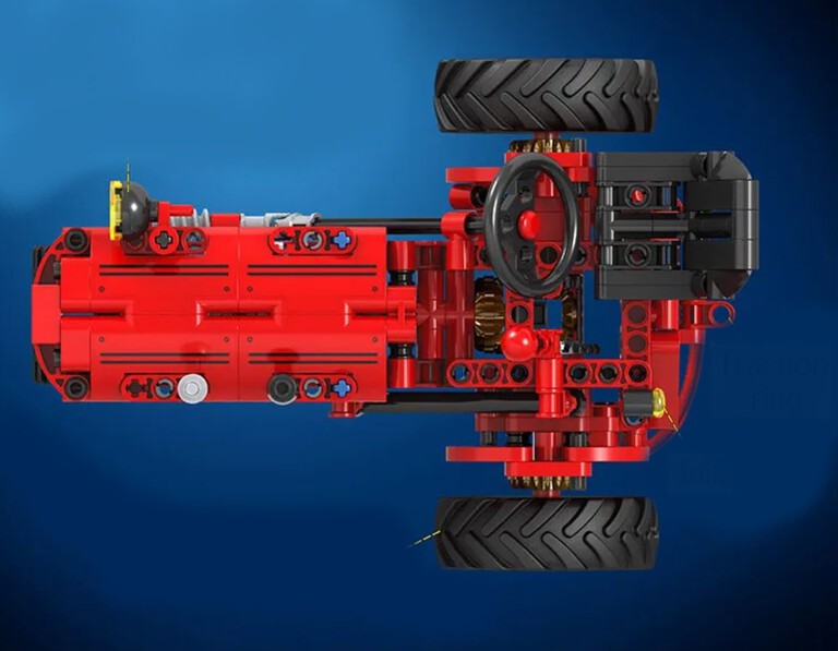 Klocki TRAKTOR CIĄGNIK ROLNICZY KLASYK URSUS 302-klockI zamiennik TECHNIC (10)