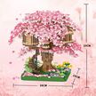 Klocki mini BONSAI japońskie drzewko SAKURA KWIAT CZEREŚNI Domek na drzewie 2028-klocków  (7)