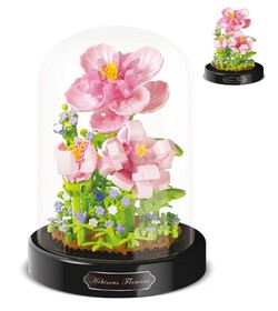 Klocki mini HIBISKUS RÓŻA CHIŃSKA w ochronnej tubie ozdoba każdego domu 543-klocki