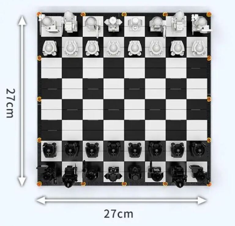 Klocki SZACHY CZARODZEJÓW 876-klocków figurki zamiennik TECHNIC (3)