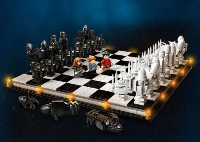 Klocki SZACHY CZARODZEJÓW 876-klocków figurki zamiennik TECHNIC (4)