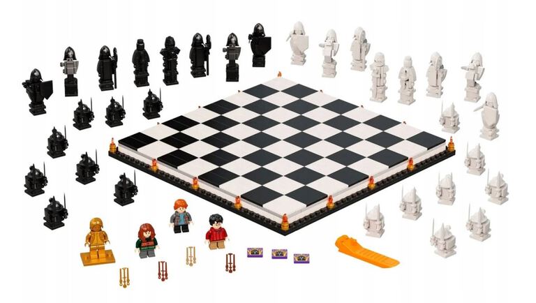 Klocki SZACHY CZARODZEJÓW 876-klocków figurki zamiennik TECHNIC (5)