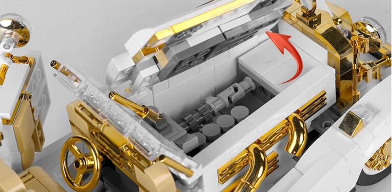 Klocki ROLLS ROYCE K500 RR 868-klocków biały 31cm zamiennik TECHNIC (4)