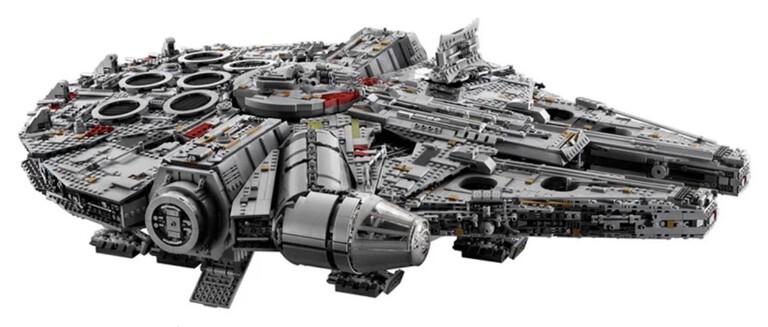 Klocki Sokół Millennium Gwiezdne Wojny Han Solo 7541-klocków 83cm zamiennik TECHNIC (6)