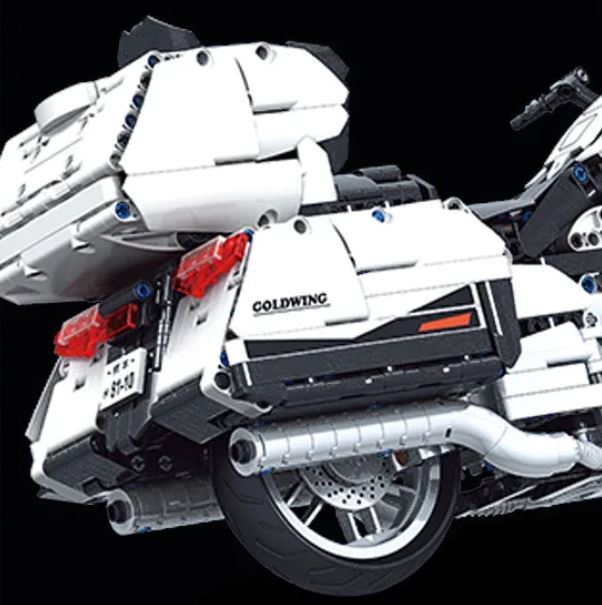 Klocki motocykl GOLD WING 1562-klocki 43cm zamiennik Technic duży zestaw (10)