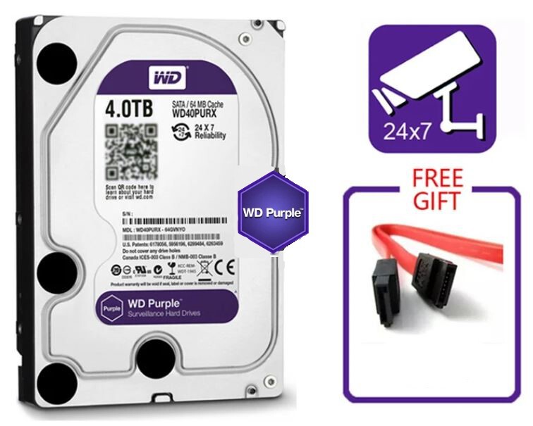 Dysk wewnętrzny HDD Western Digital WD monitoring 4TB (2)